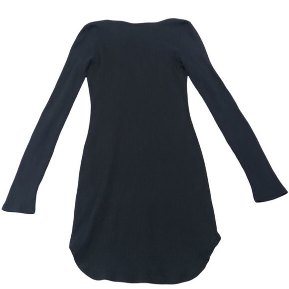 Full Tilt Dress Size Medium Long Sleeve Shirt Dress V-neck Front Lace Tie Used - Picture 2 of 5